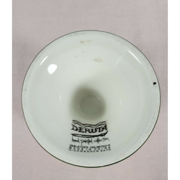 DERUTA COLORFUL HAND PAINTED COLLECTION FOOTED GOBLET 6 3/4" HIGH TABLETOP - Picture 5 of 6